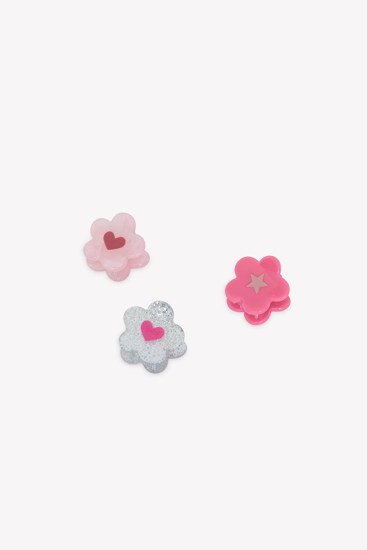 Hårspændesæt - Lyserøde Blomster