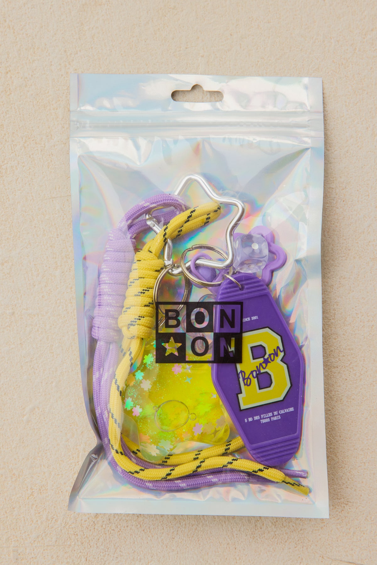 Porte-clés - Grigri Etoile Violet