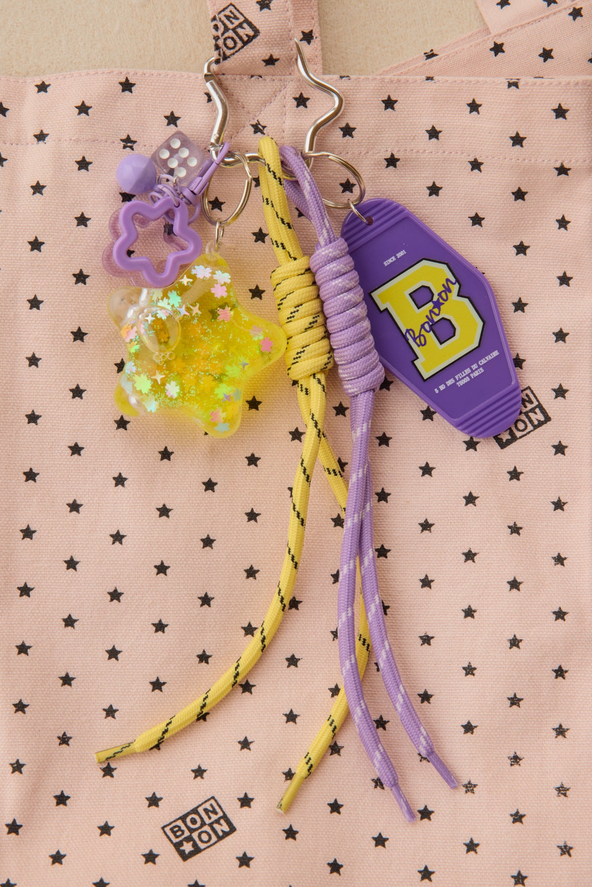 Porte-clés - Grigri Etoile Violet