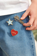 Set 3 Pins - Vintage Bleu