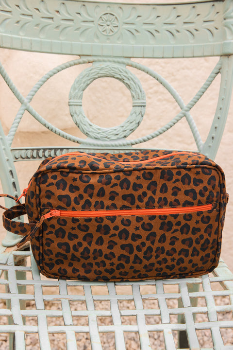 Trousse de toilette - Imprimé Bonton léopard - Image principale
