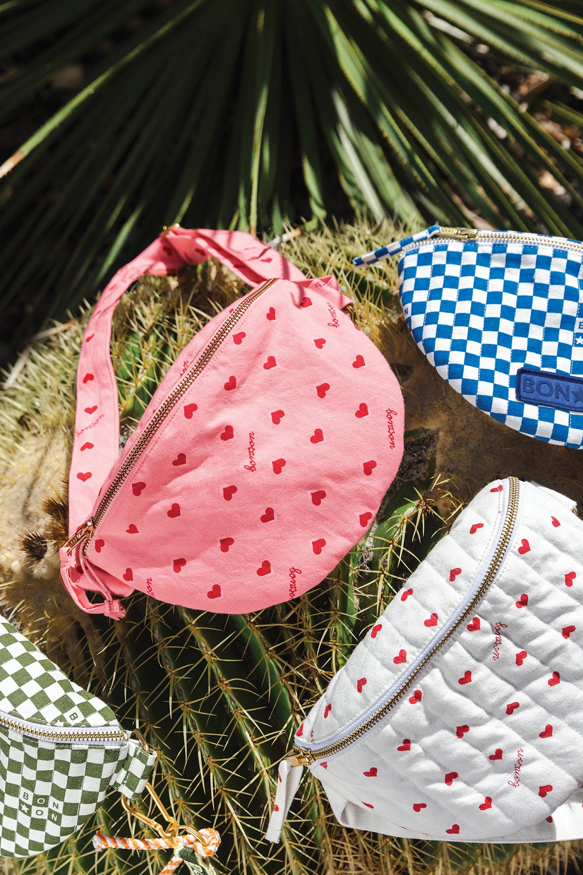 Bauchtasche - Blossom-Herzen