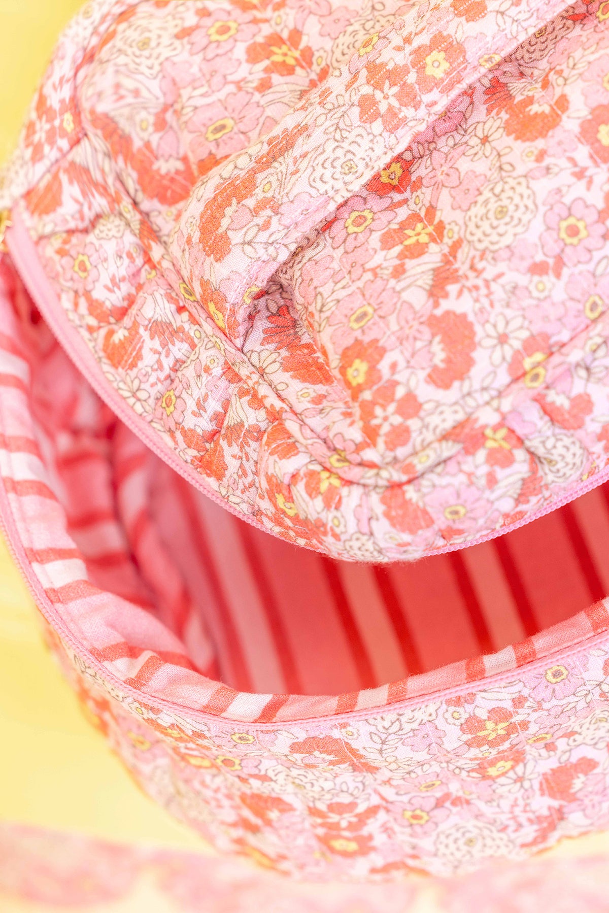 Neceser - Flor vintage rosa