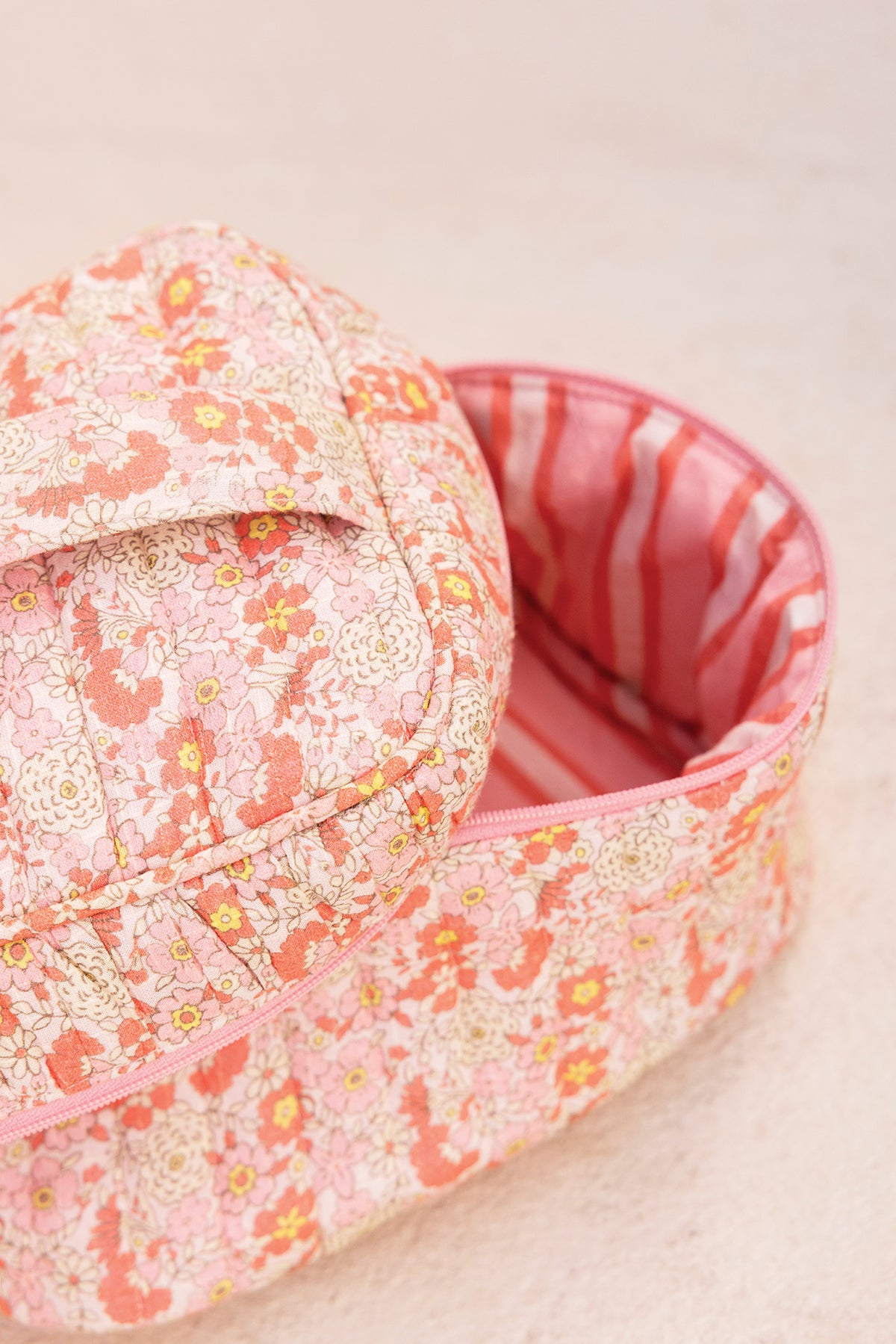 Neceser - Flor vintage rosa