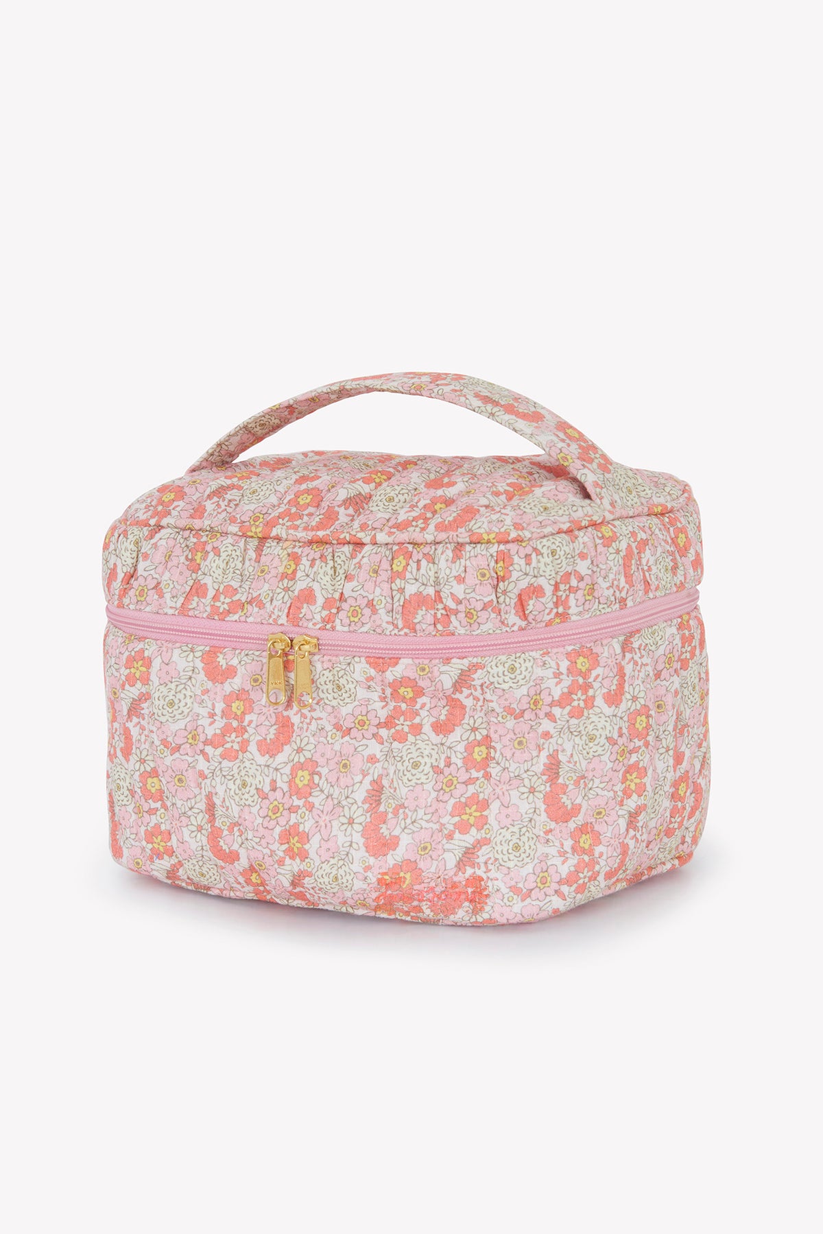 Neceser - Flor vintage rosa