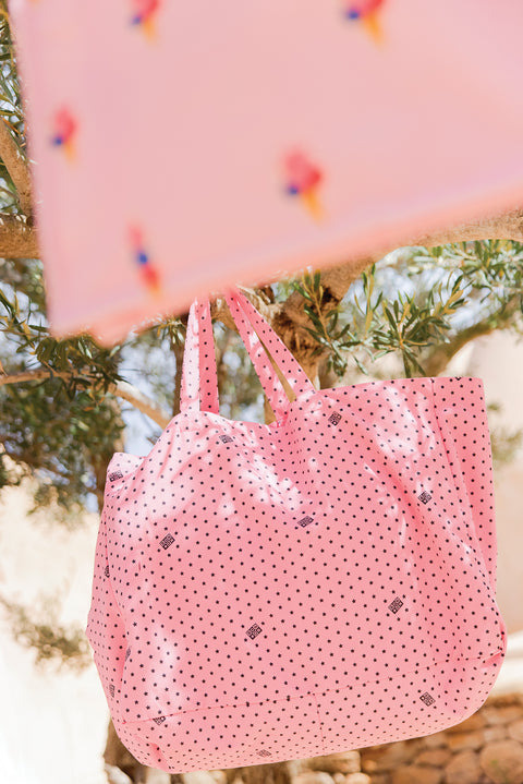 Large tote bag - Jo medium pink - Image principale