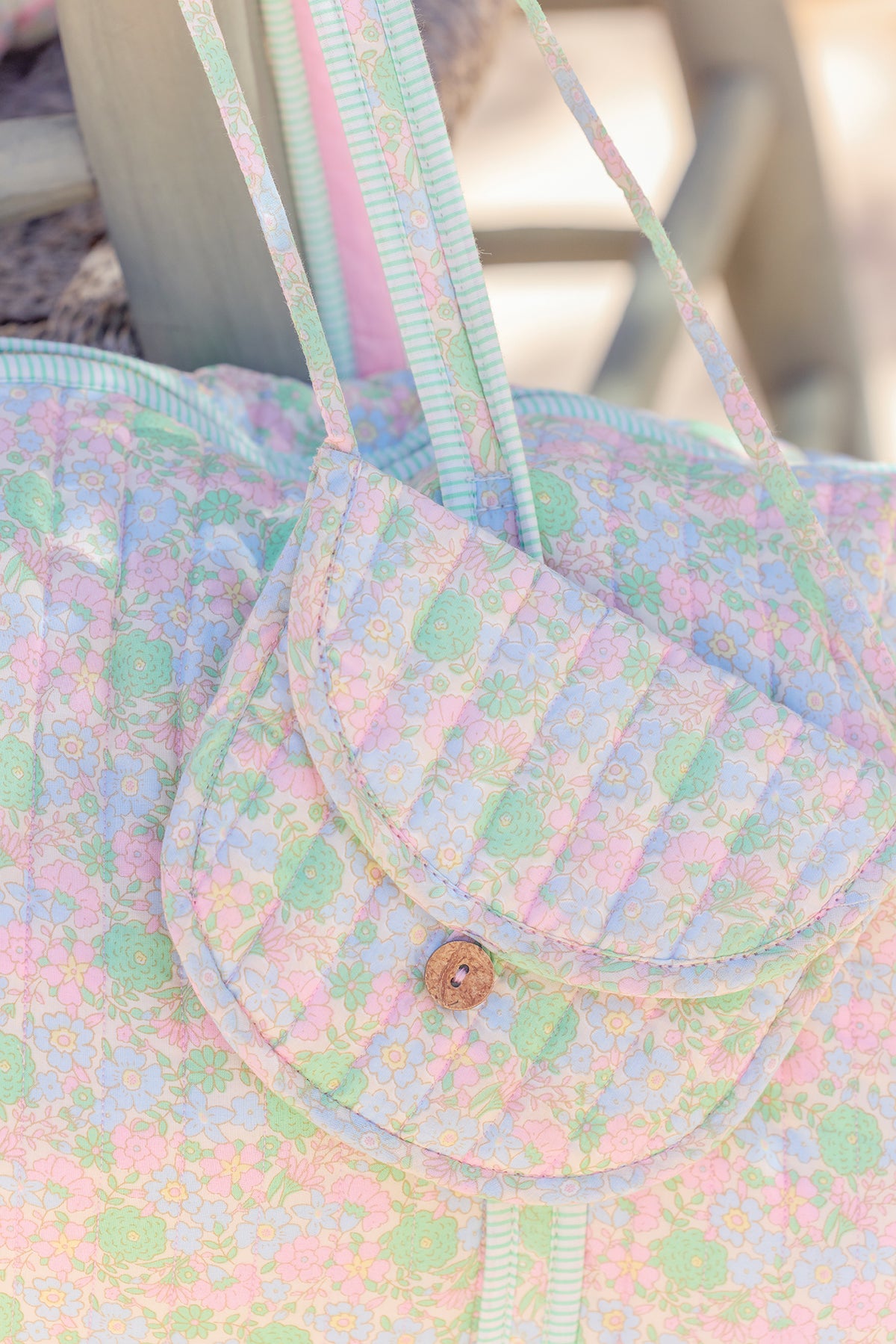 Bolso bandolera - Léonie de flores vintage
