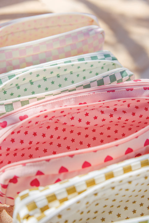 Trousse - Cœurs rose foncé - Image principale