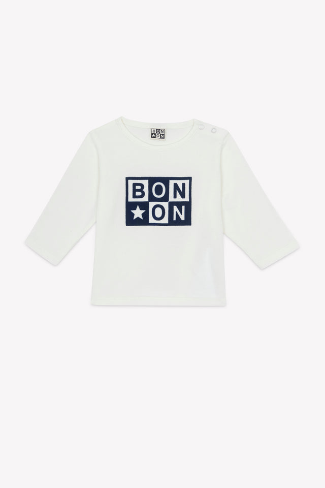 T-shirt - Taxi Logo Ecru Bonton - Image principale