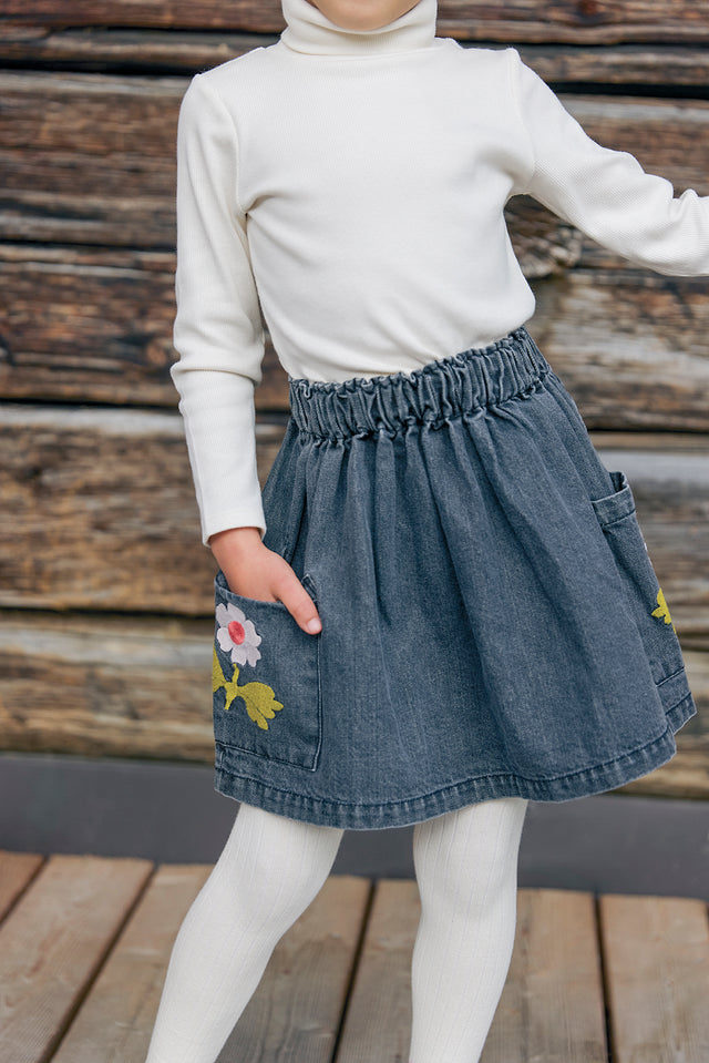 Jupe - Mochi Denim Gris - Image principale