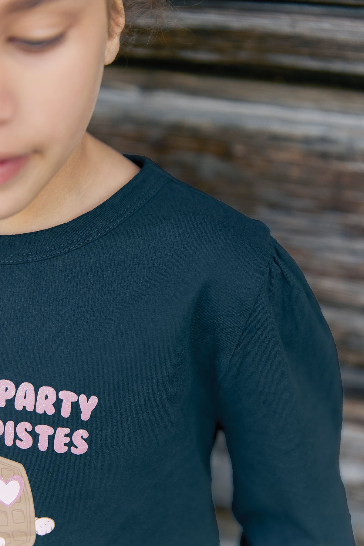 T-shirt - Titty Waffle i søblå