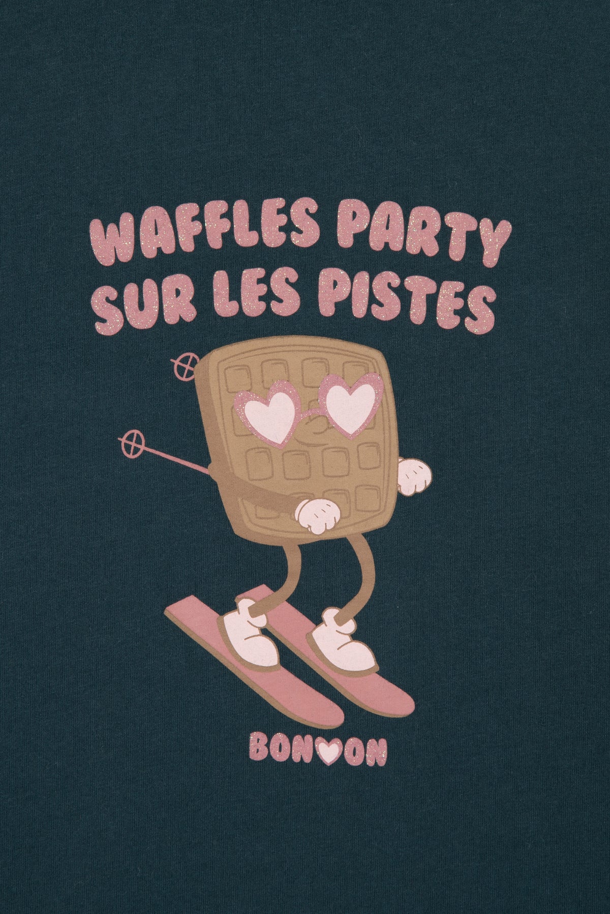 T-shirt - Titty Waffle i søblå