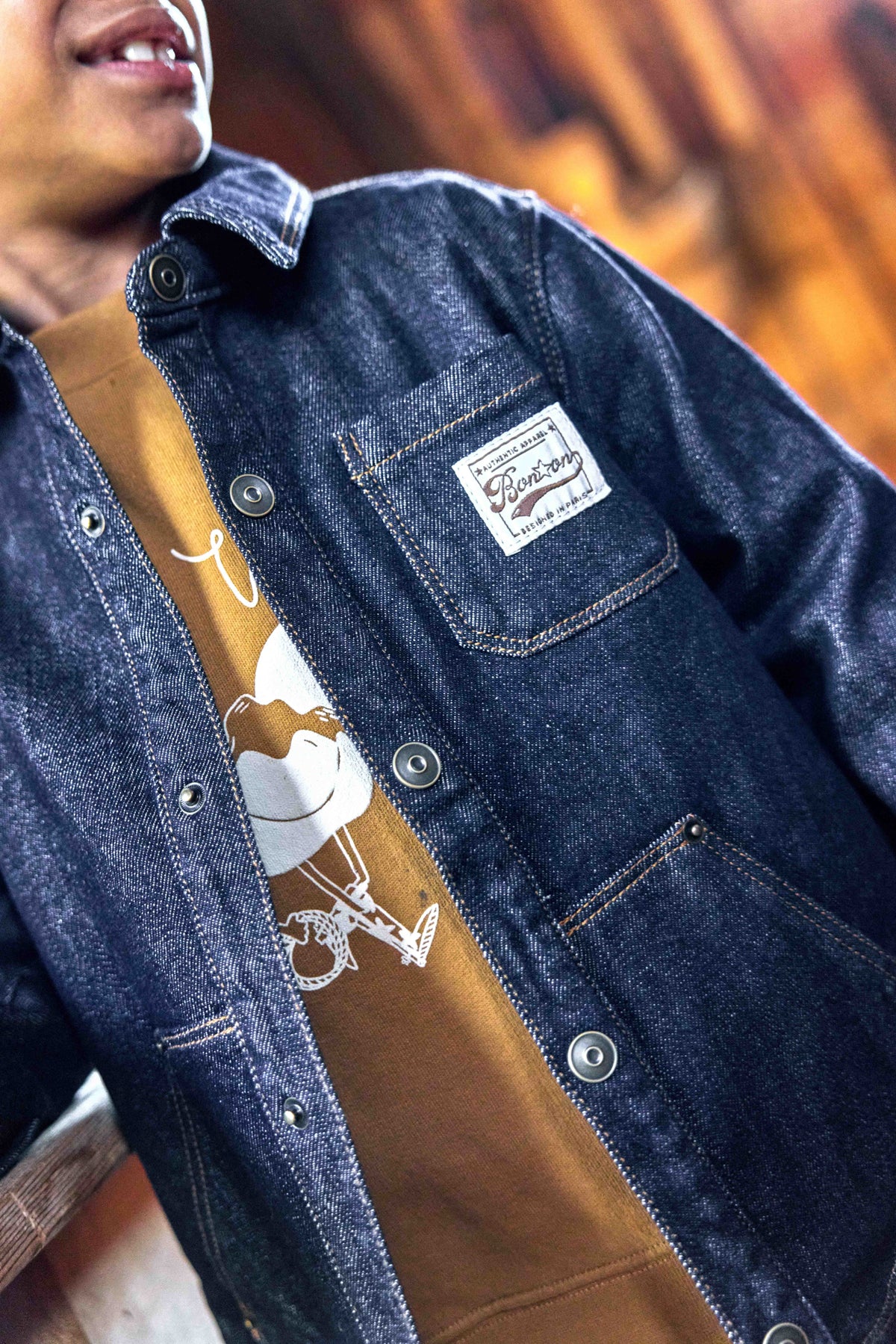 Overhemd - Michael van ongewassen denim