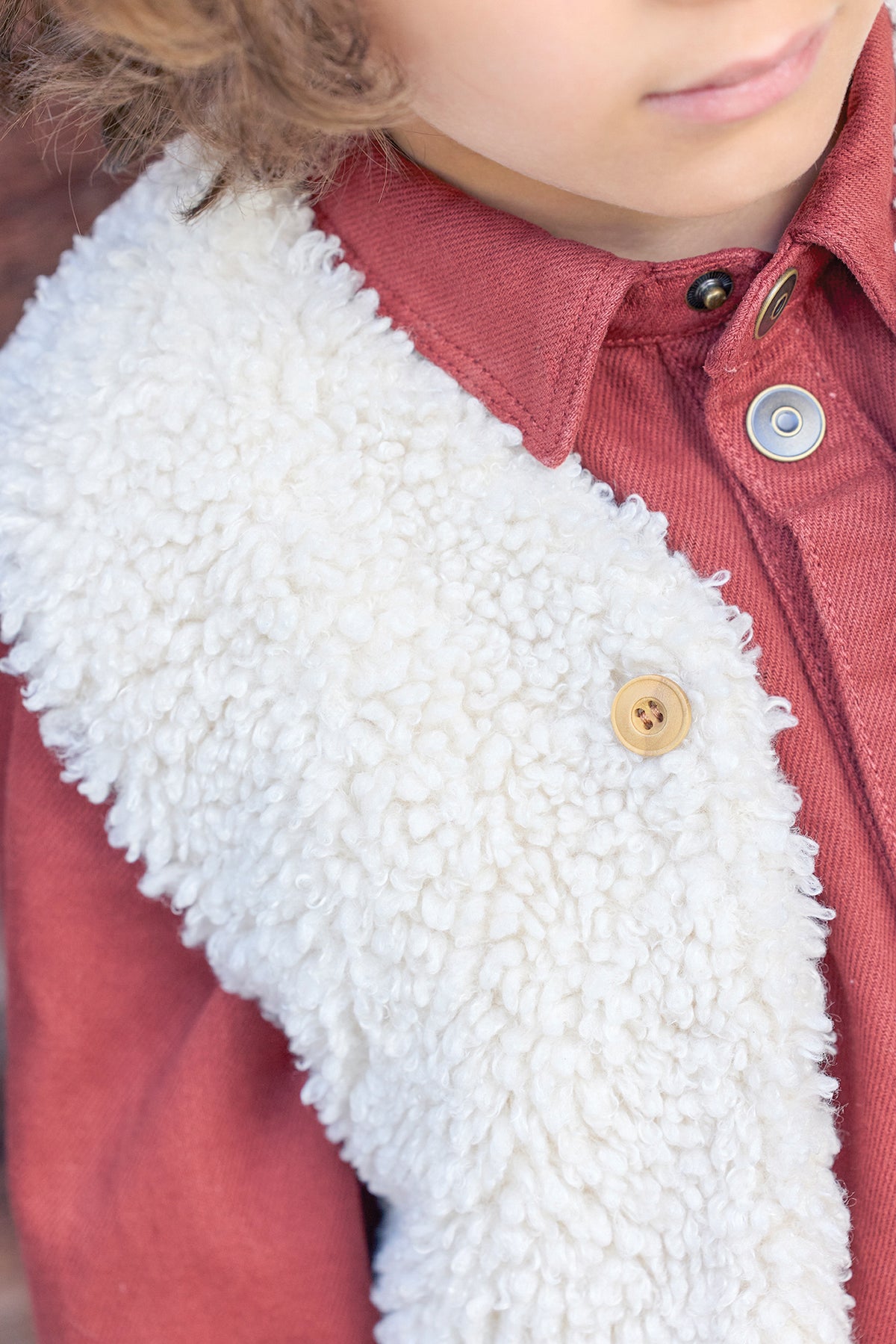 Weste - Beti Sherpa Ecru Bonton