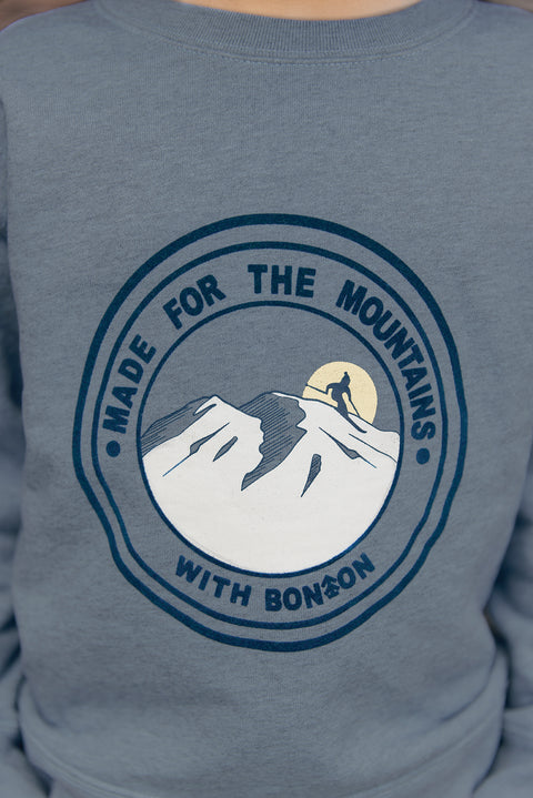 Sweat - Smile Mountain Bleu Givre - Image principale