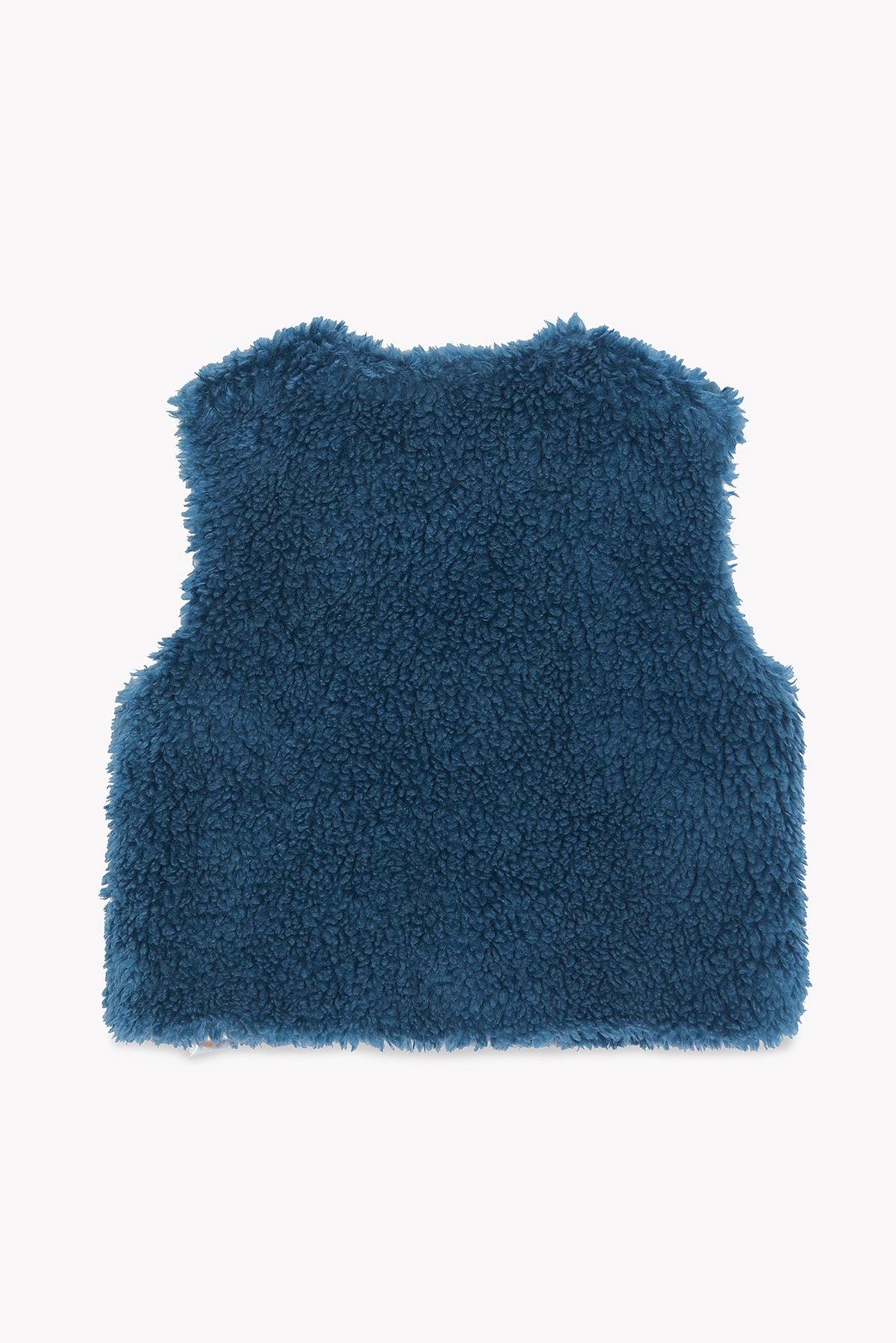 Weste - Beti aus Sherpa-Fleece in Seeblau