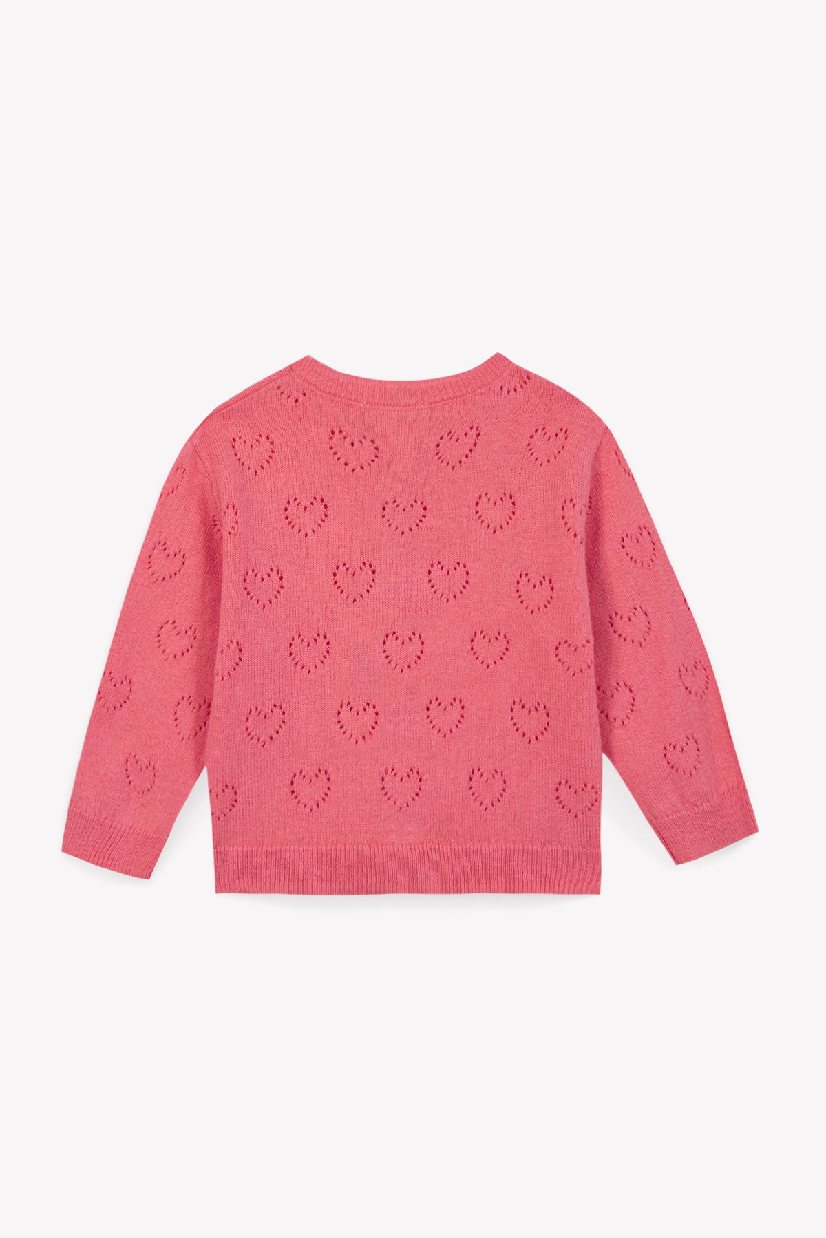 Cardigan - Lilet hjerte rosa Faroe