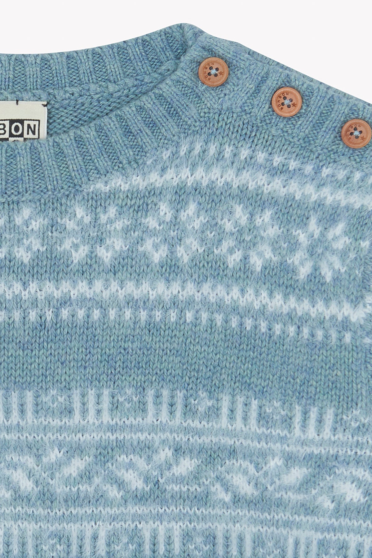 Pullover - Flauschiger Schlingel in Eisblau