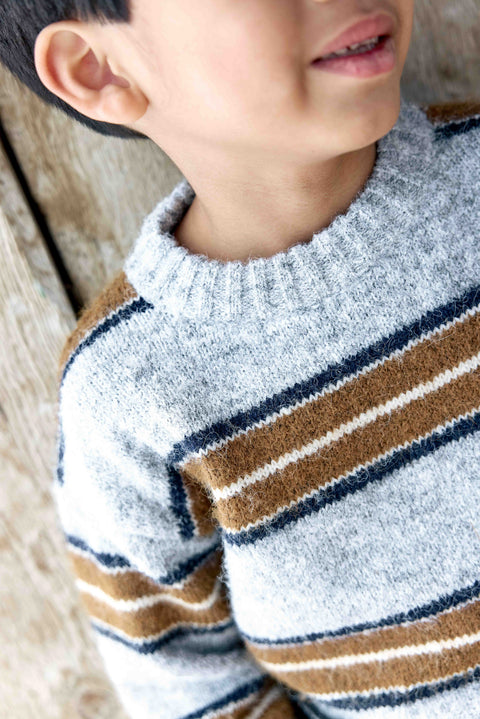 Pull - Milton Stripes Gris Chine - Image principale