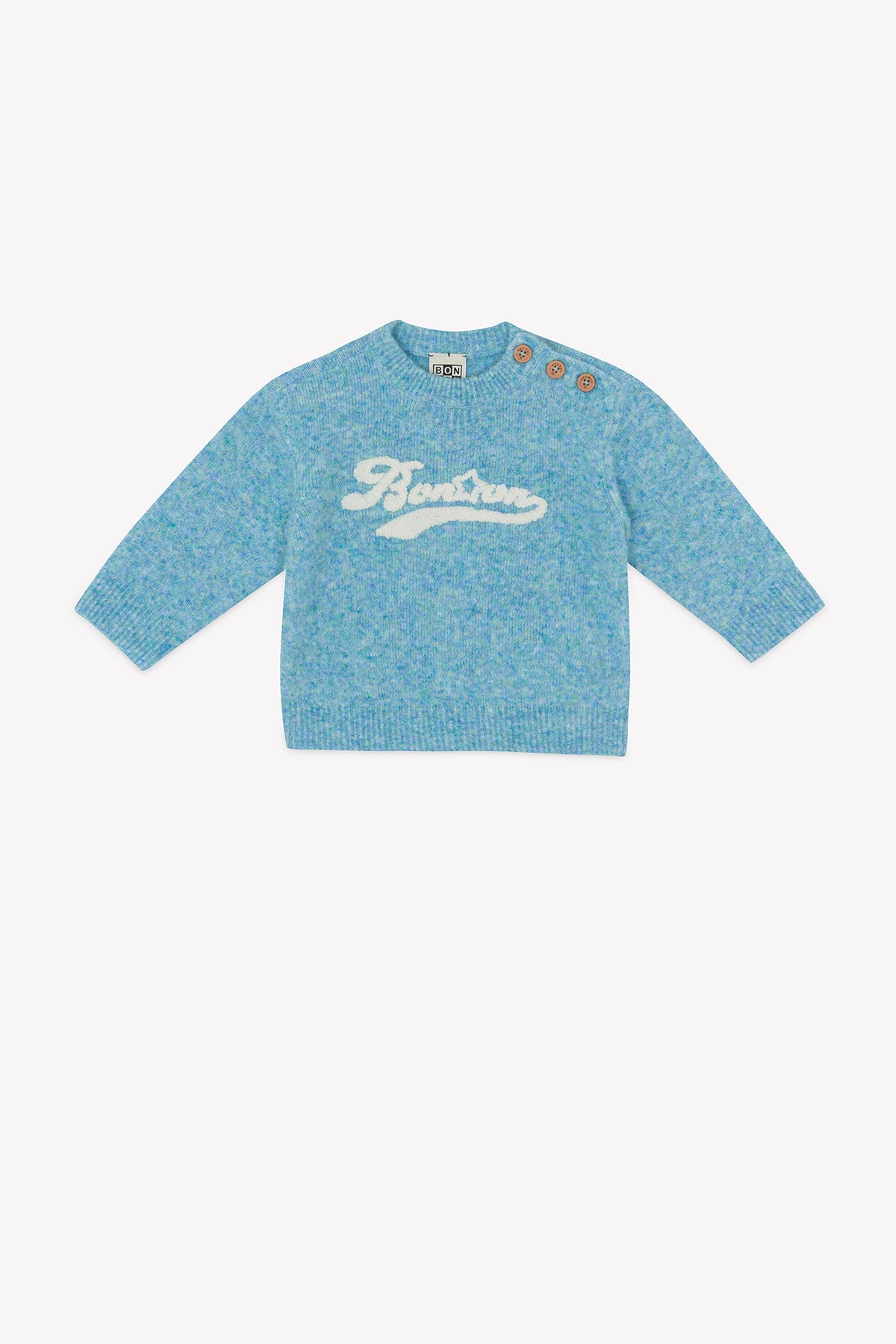 Striktrøje - Missouri i vintageblå