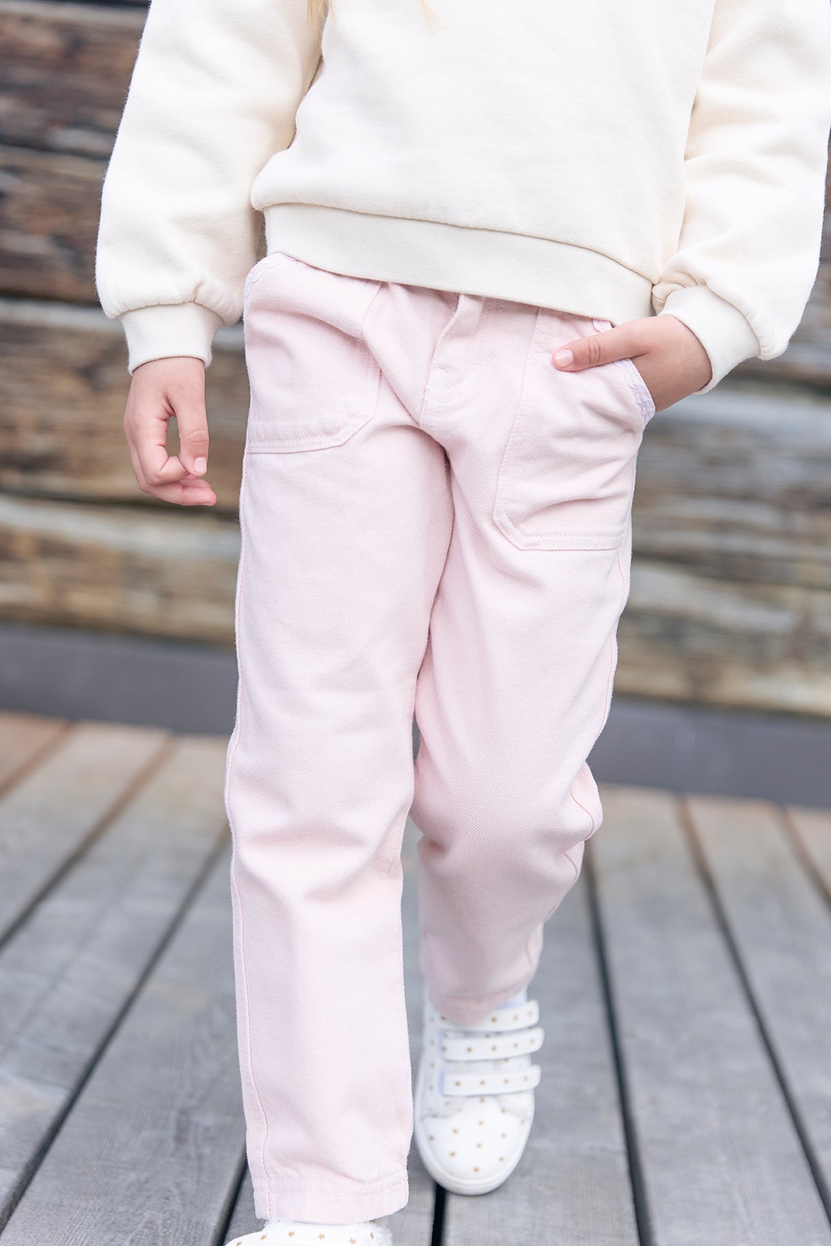 Pantalón - Lino rosa Blossom