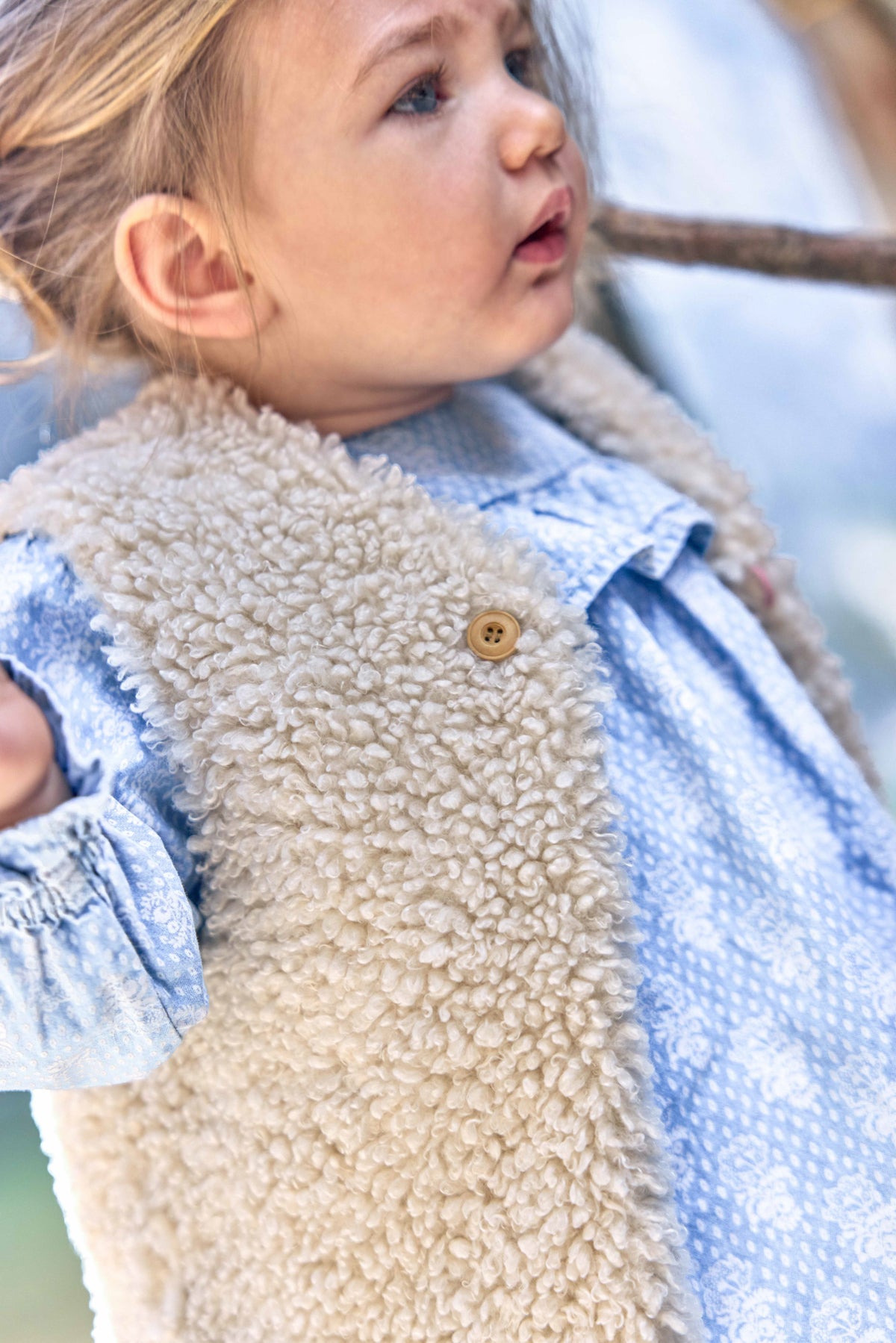 Gilet - Beti Sherpa Ecru Bonton