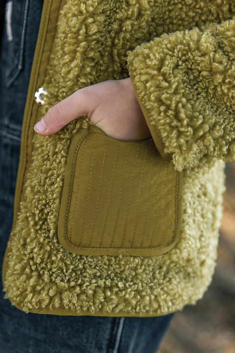 Veste - Molly Sherpa Vert Tige - Image principale