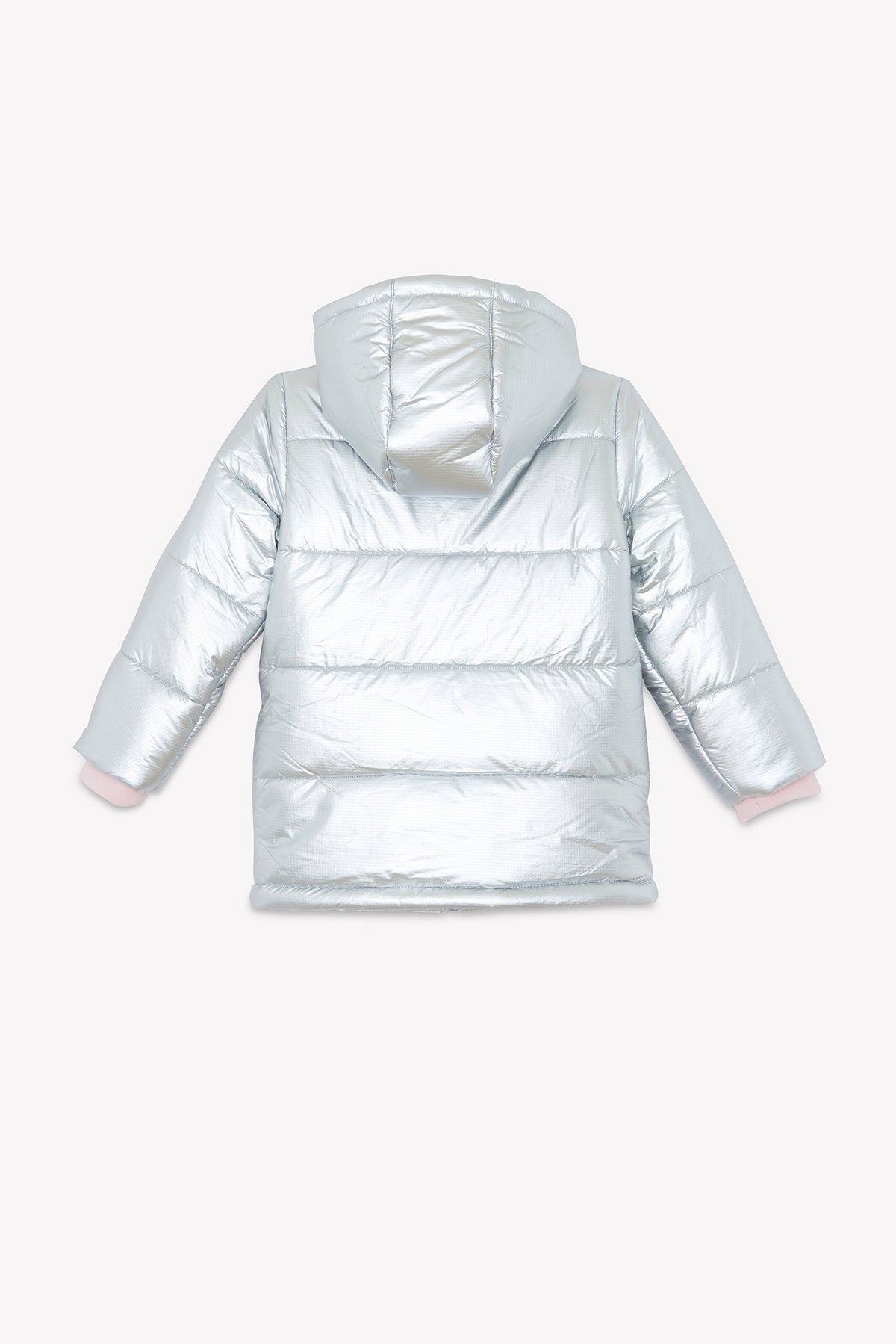Chaqueta acolchada - Meli para niña plateada