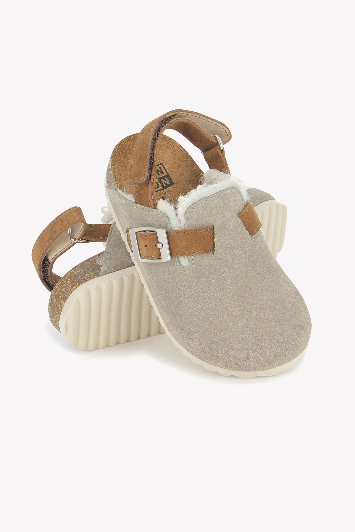 Fur-lined clogs - Luv Grey