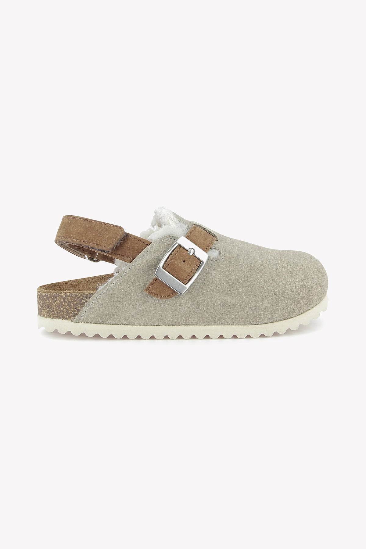 Fur-lined clogs - Luv Grey