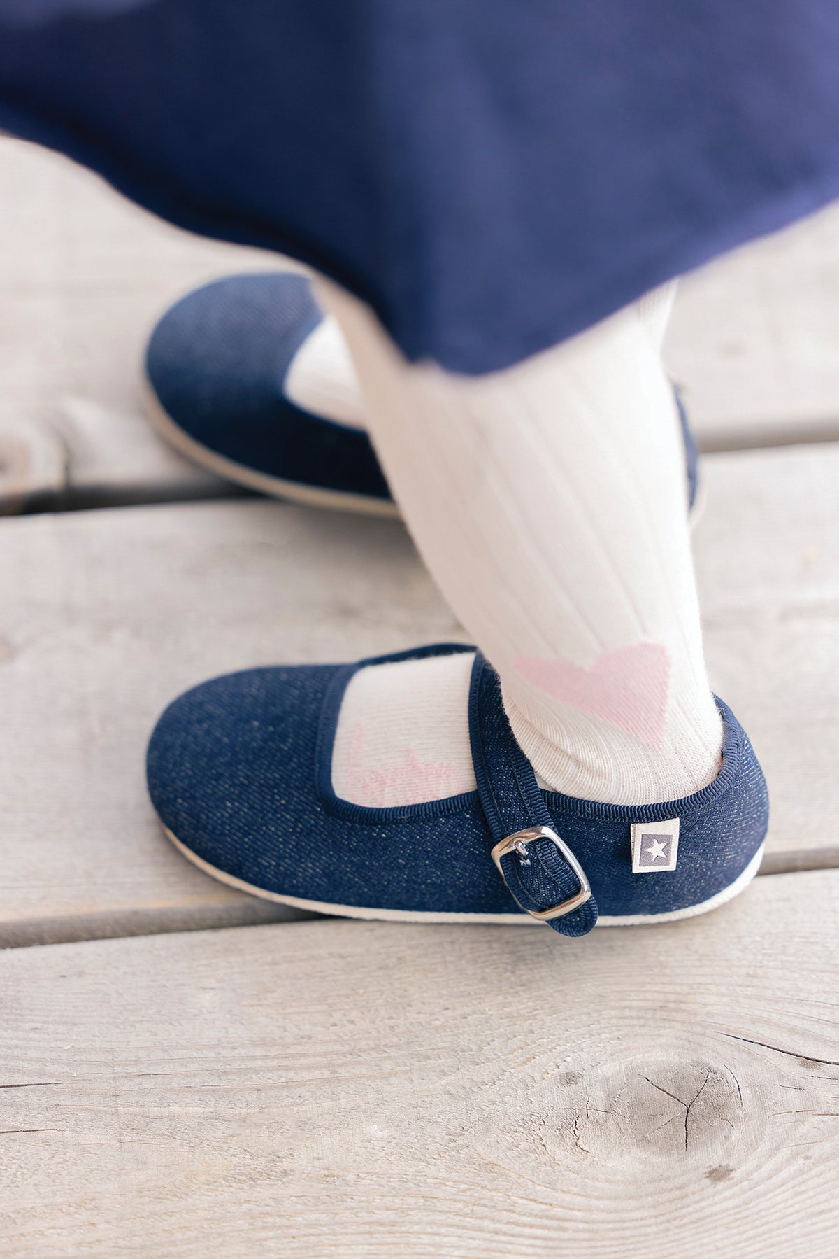 Babysko - Jane i mellemblå denim