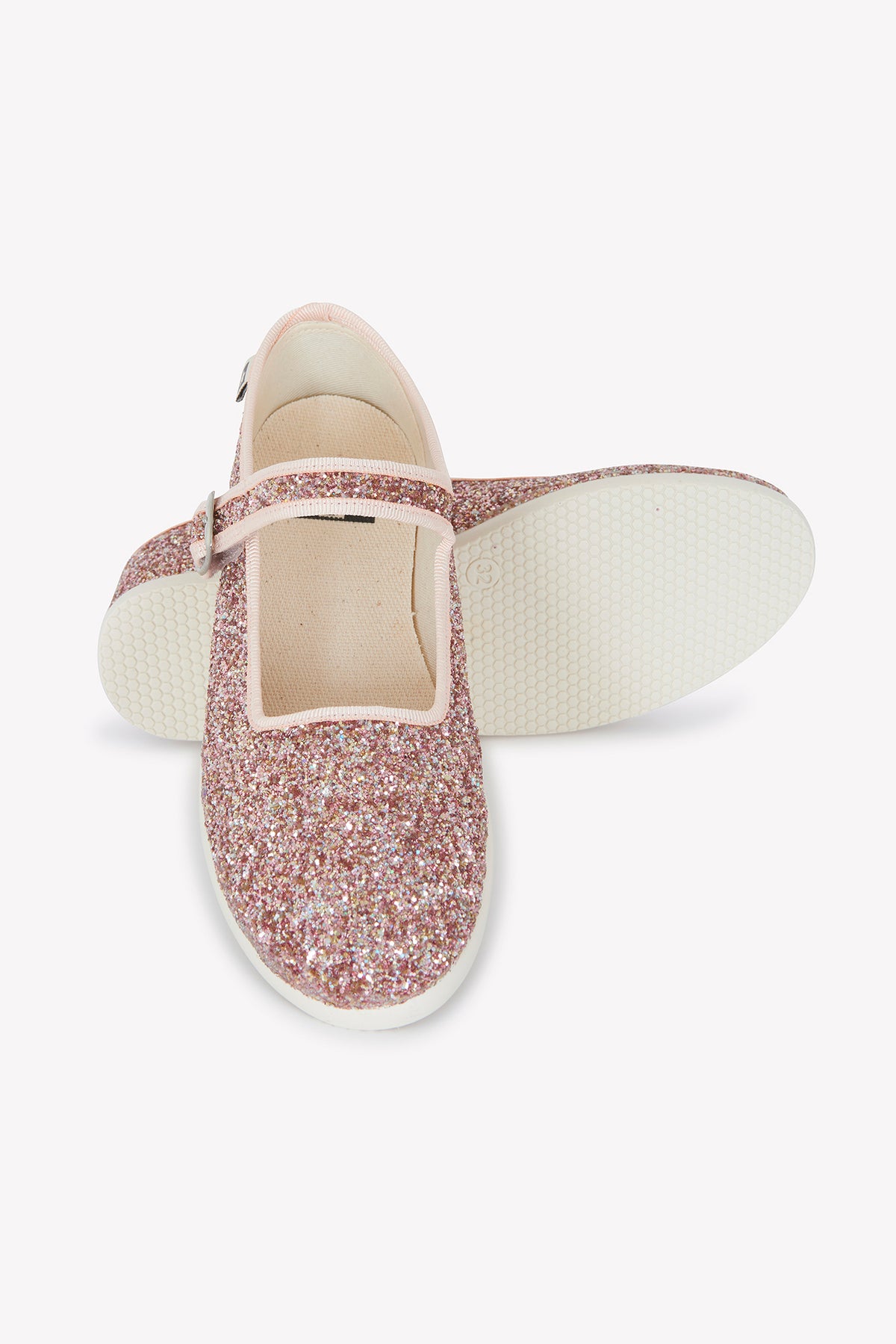 Bandschoenen - Jane met gouden pailletten