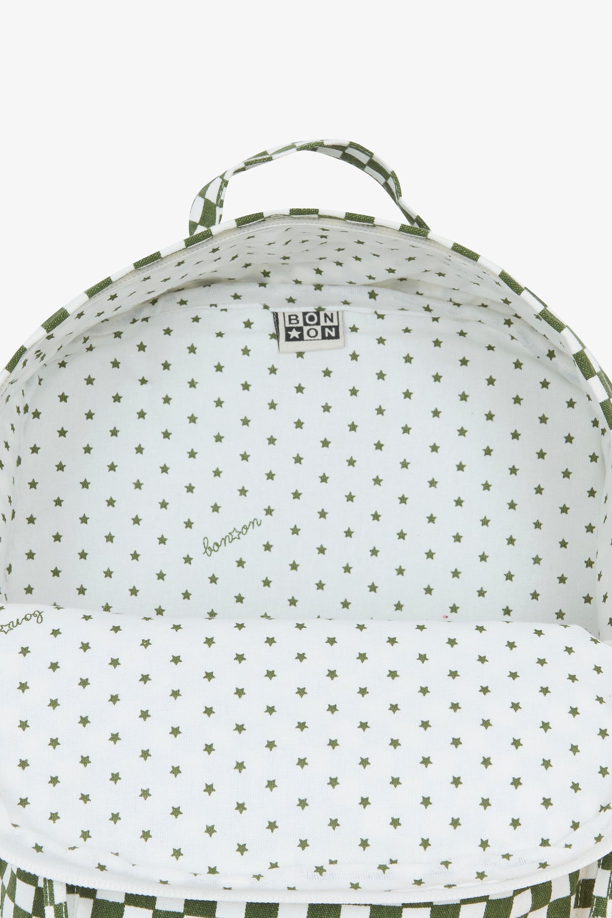 Mochila - Cuadros verdes