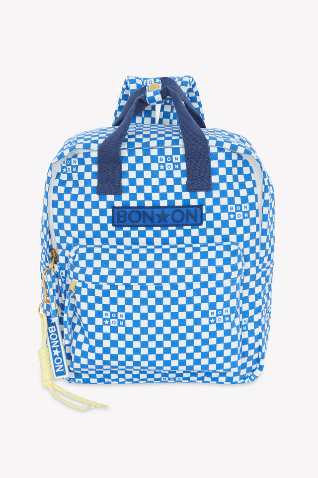 Sac à dos - Anses Damier Bleu - Image principale