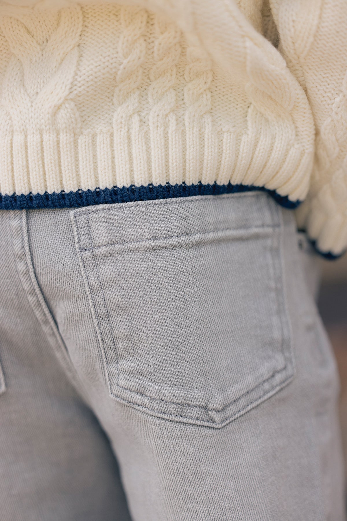 Jeans - Lean Bleached Denim Bleached