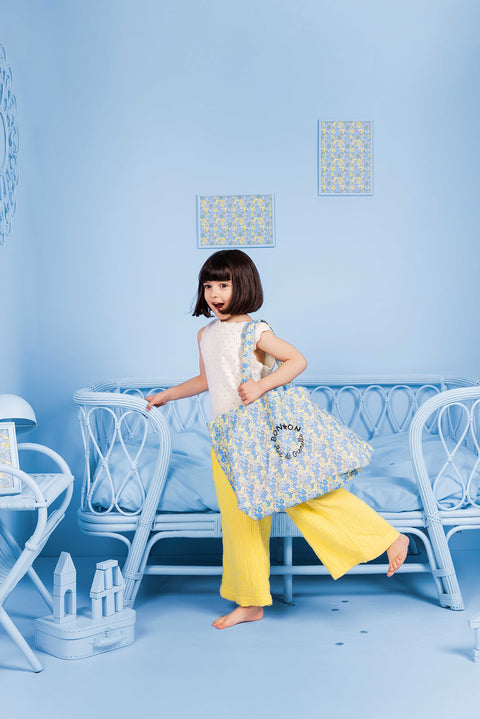 Cabas - Beth Fleur Vintage Bleu - Image principale