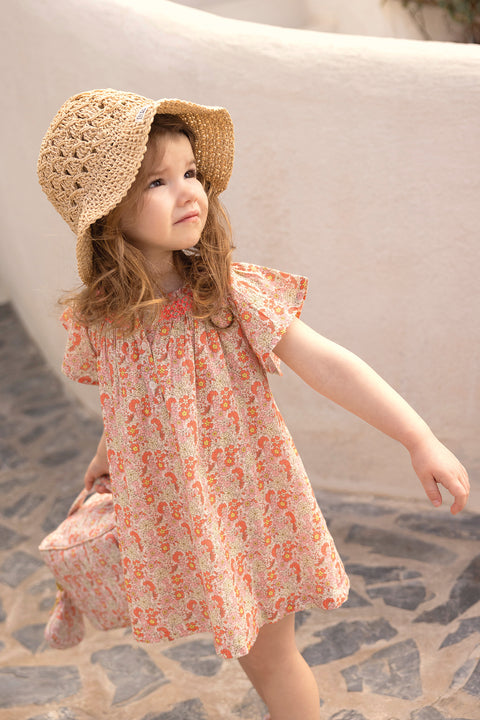 Robe - Noisette Fleur Vintage Rose - Image principale