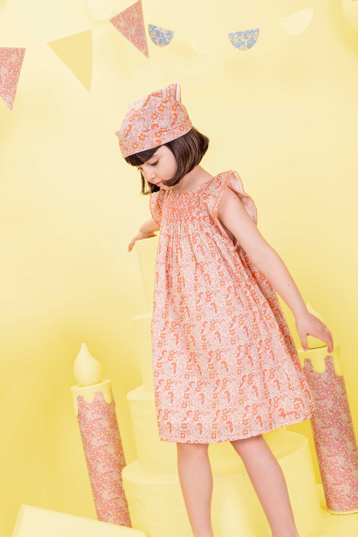 Dress - Léna Vintage Pink Floral