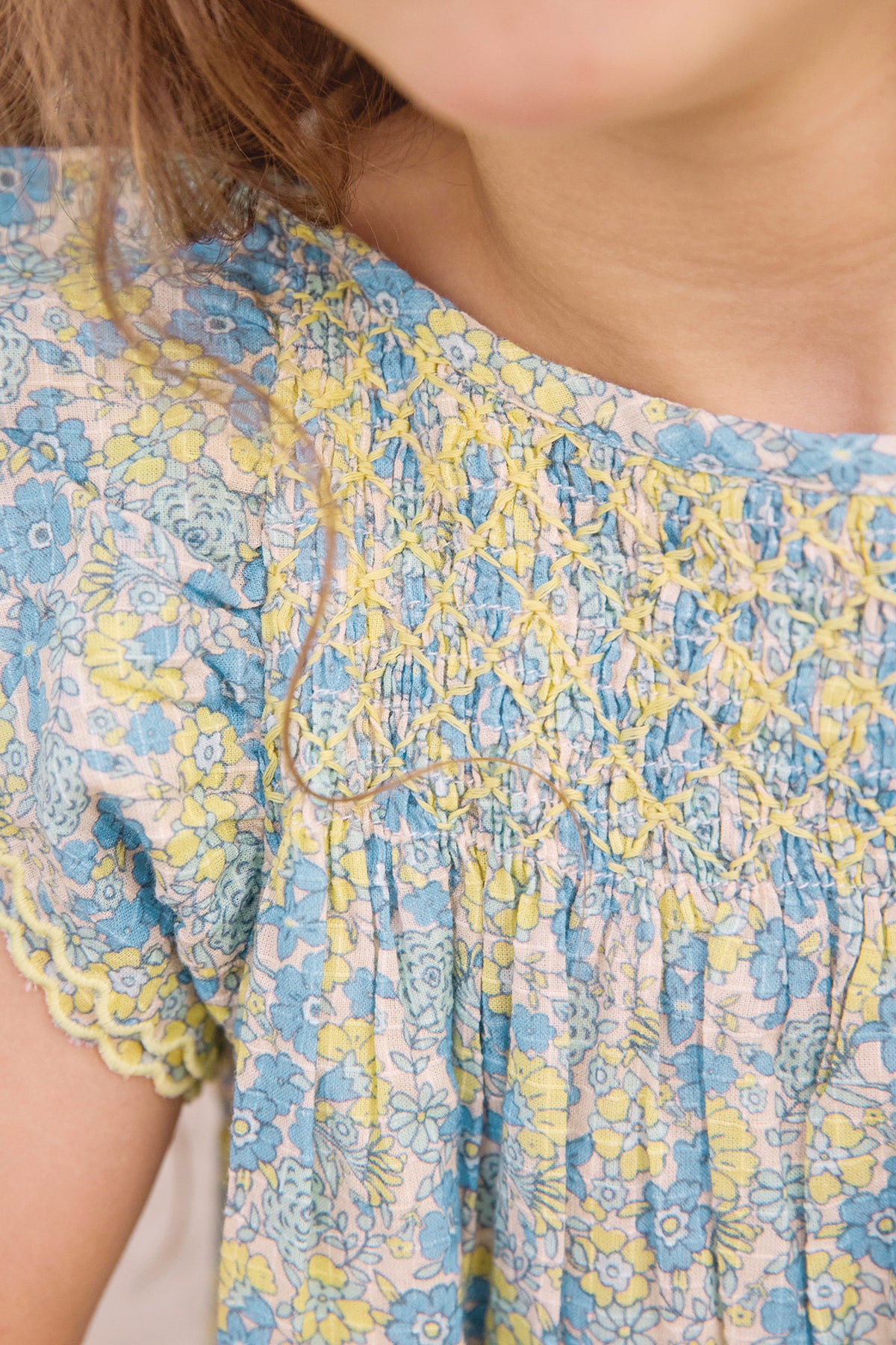 Robe - Léna Fleur Vintage Bleu