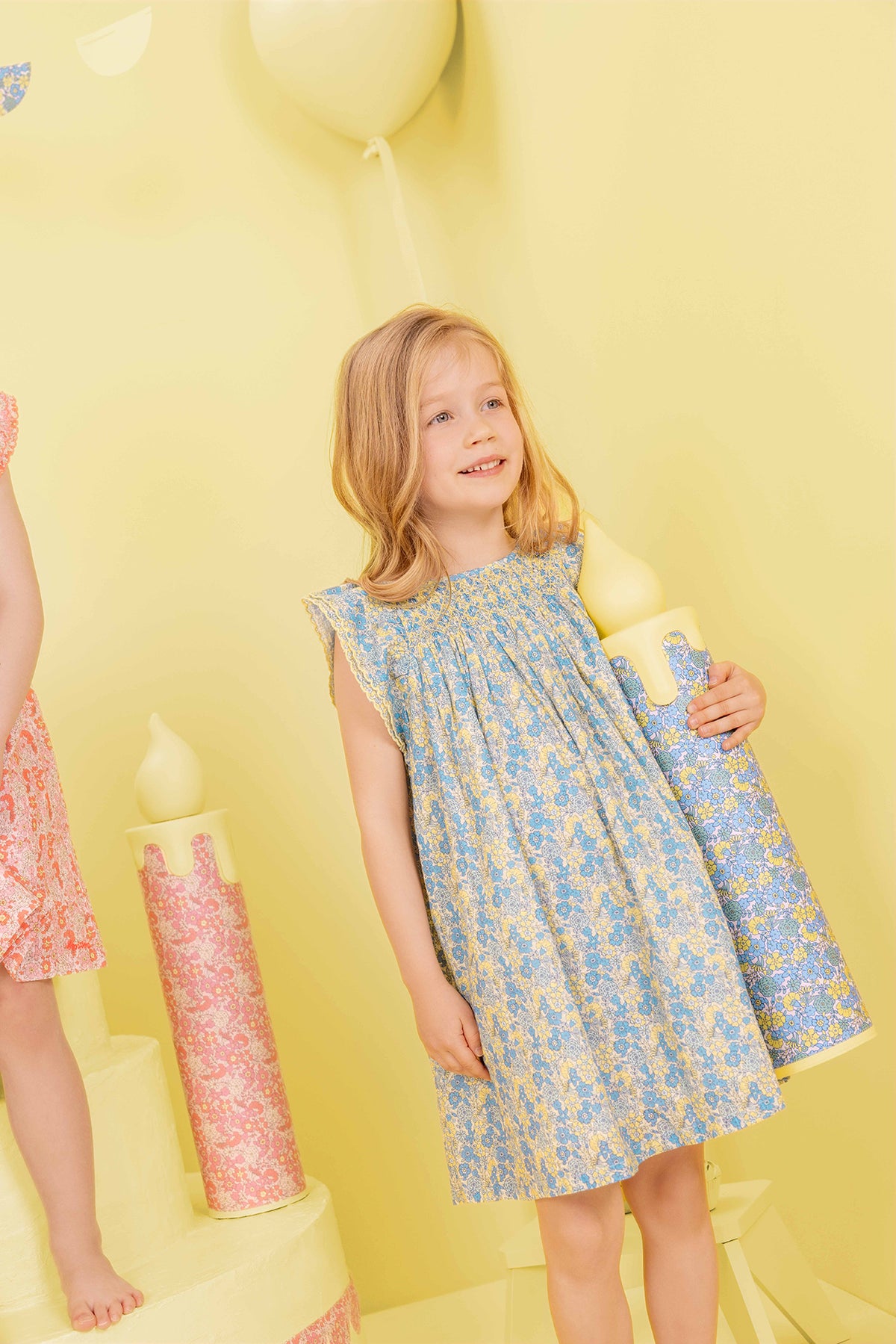 Robe - Léna Fleur Vintage Bleu