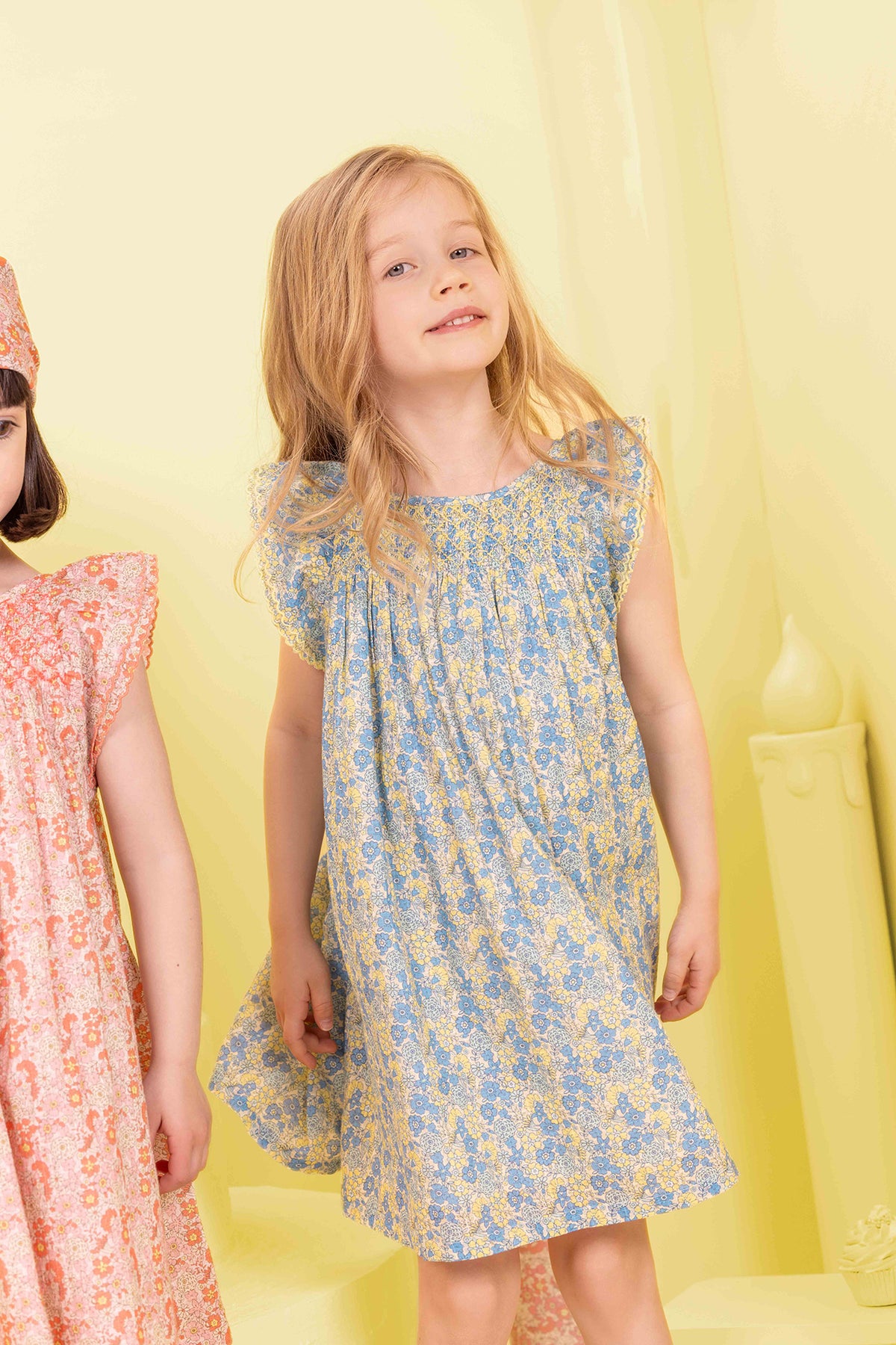 Robe - Léna Fleur Vintage Bleu