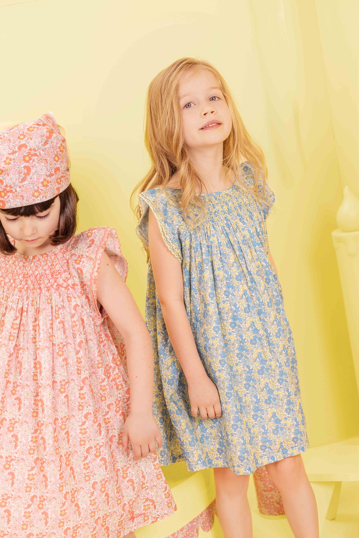Robe - Léna Fleur Vintage Bleu