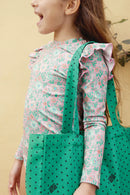Medium tote bag - Beth Paradise Green