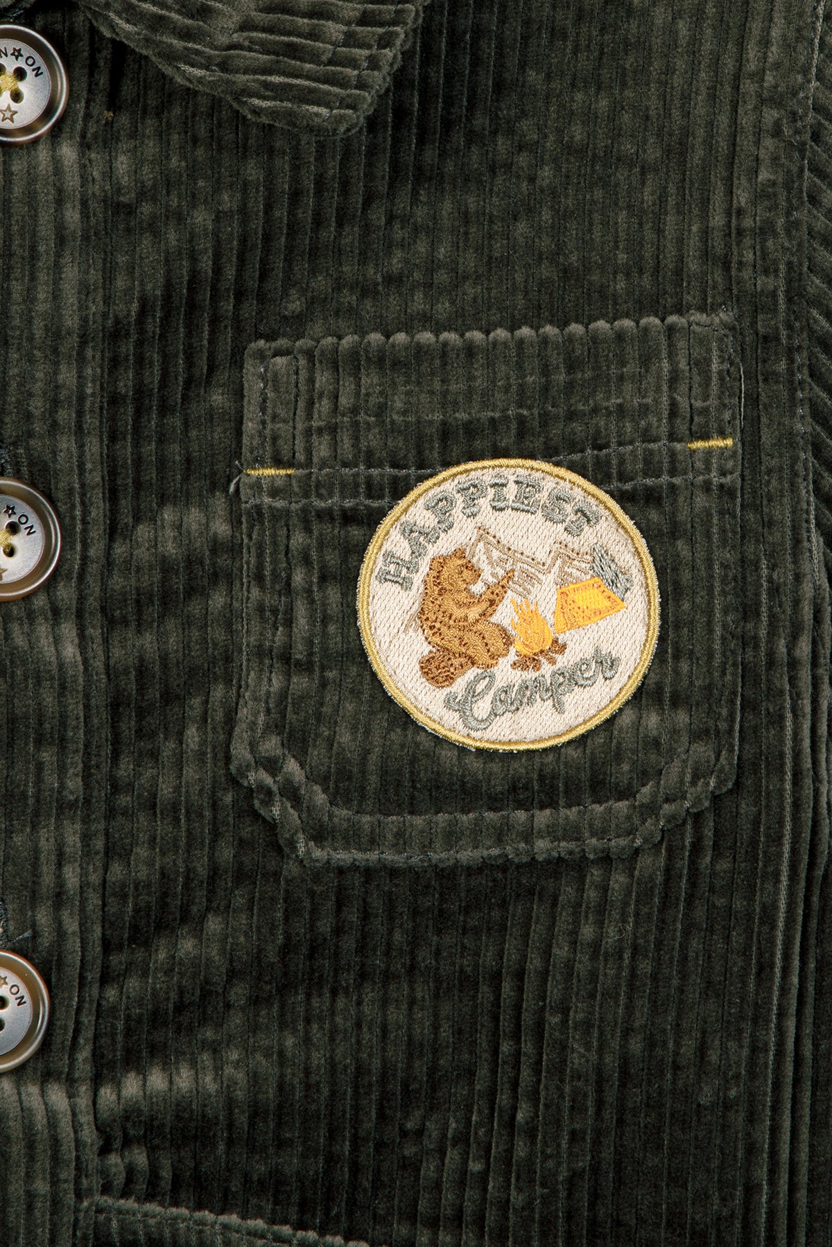 Overshirt - Pastore Highland-kaki katoen