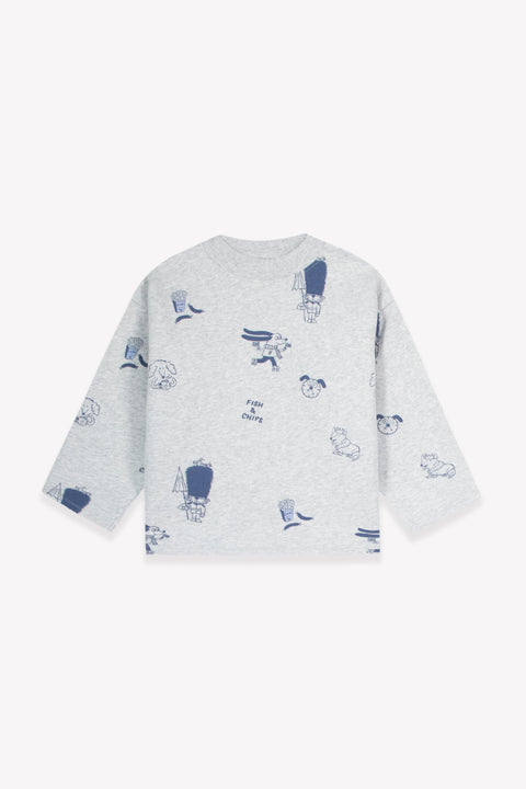 Sweat - Laurel Dogs Gris Coton - Image principale