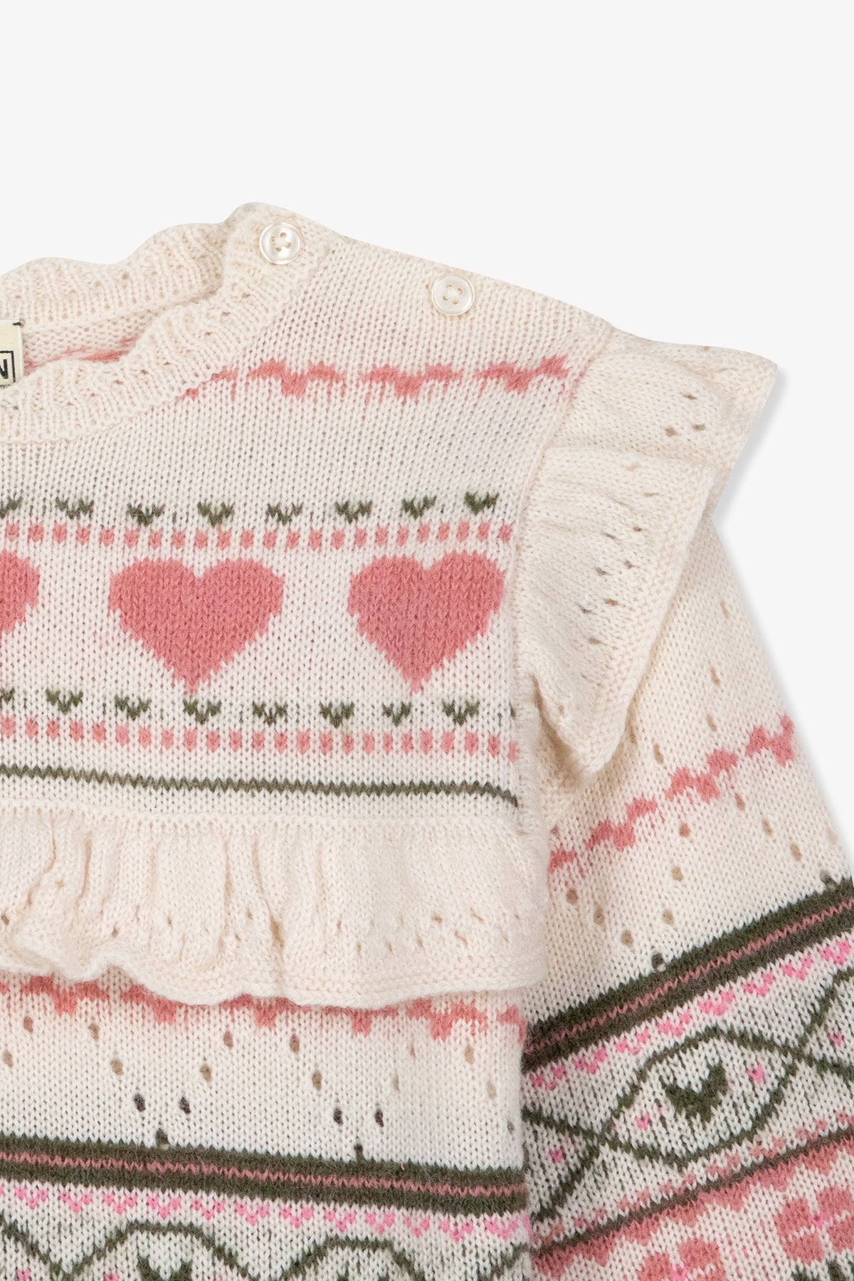 Sweater - Mignonne i uld med Jacquard