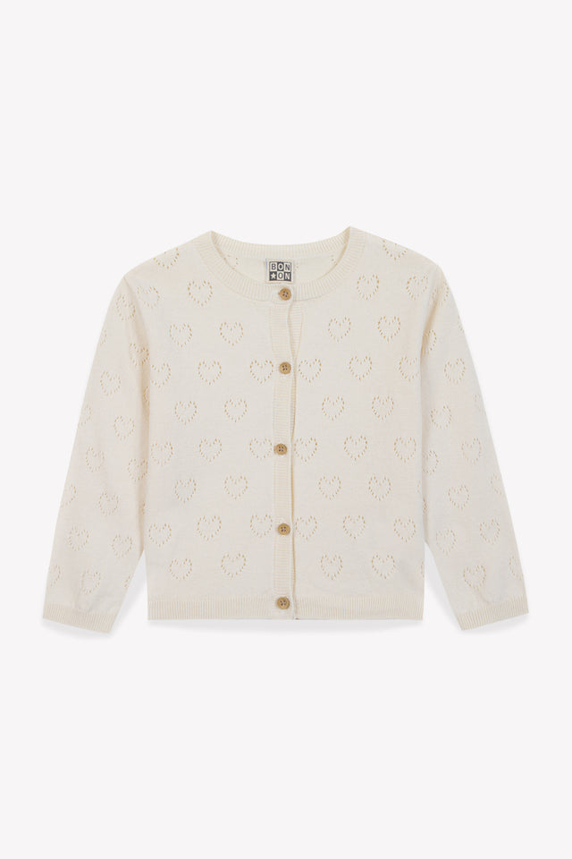 Cardigan - Lilou Milk Coton Cachemire - Image principale