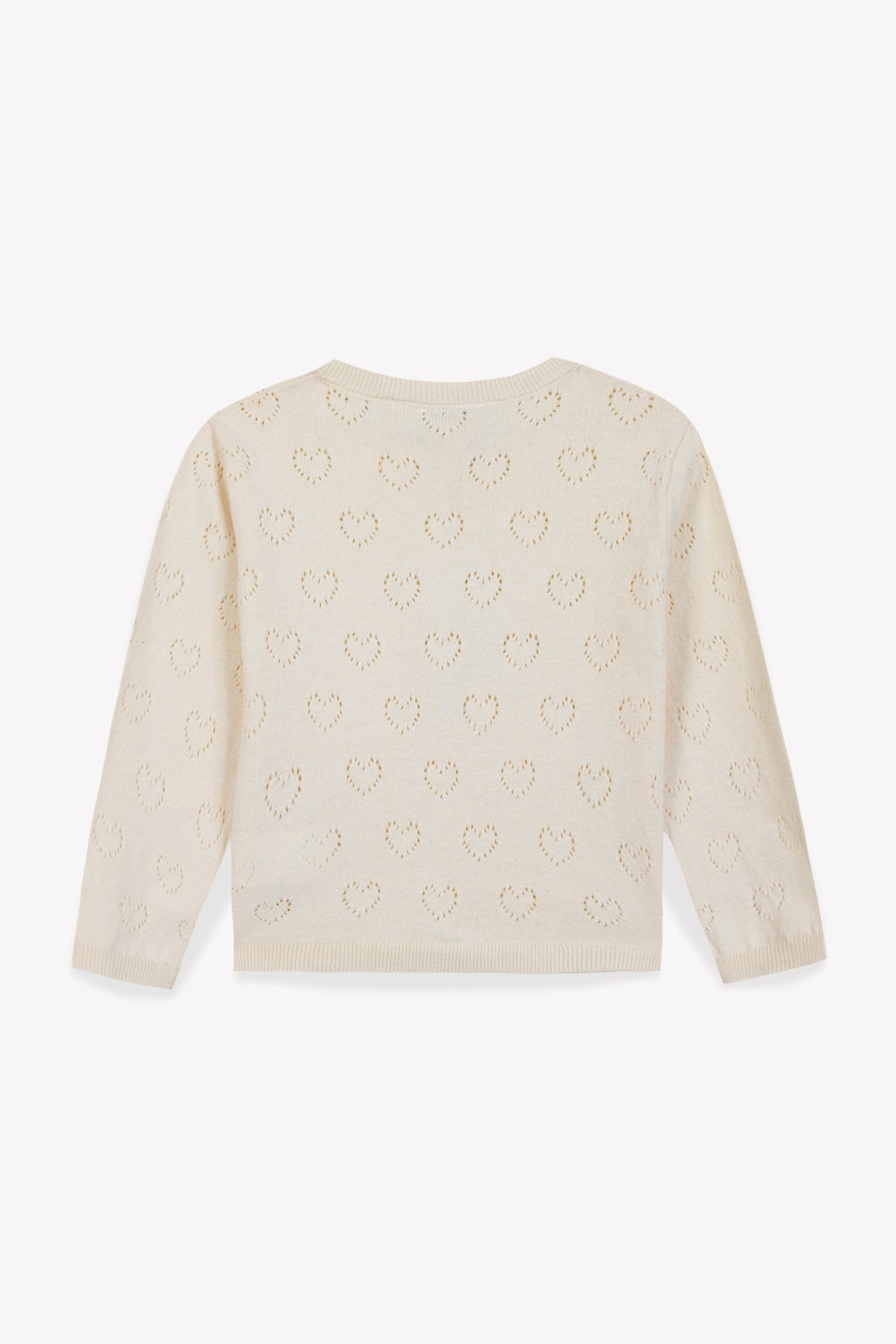 Cardigan - Lilou Milk de algodón y cachemira