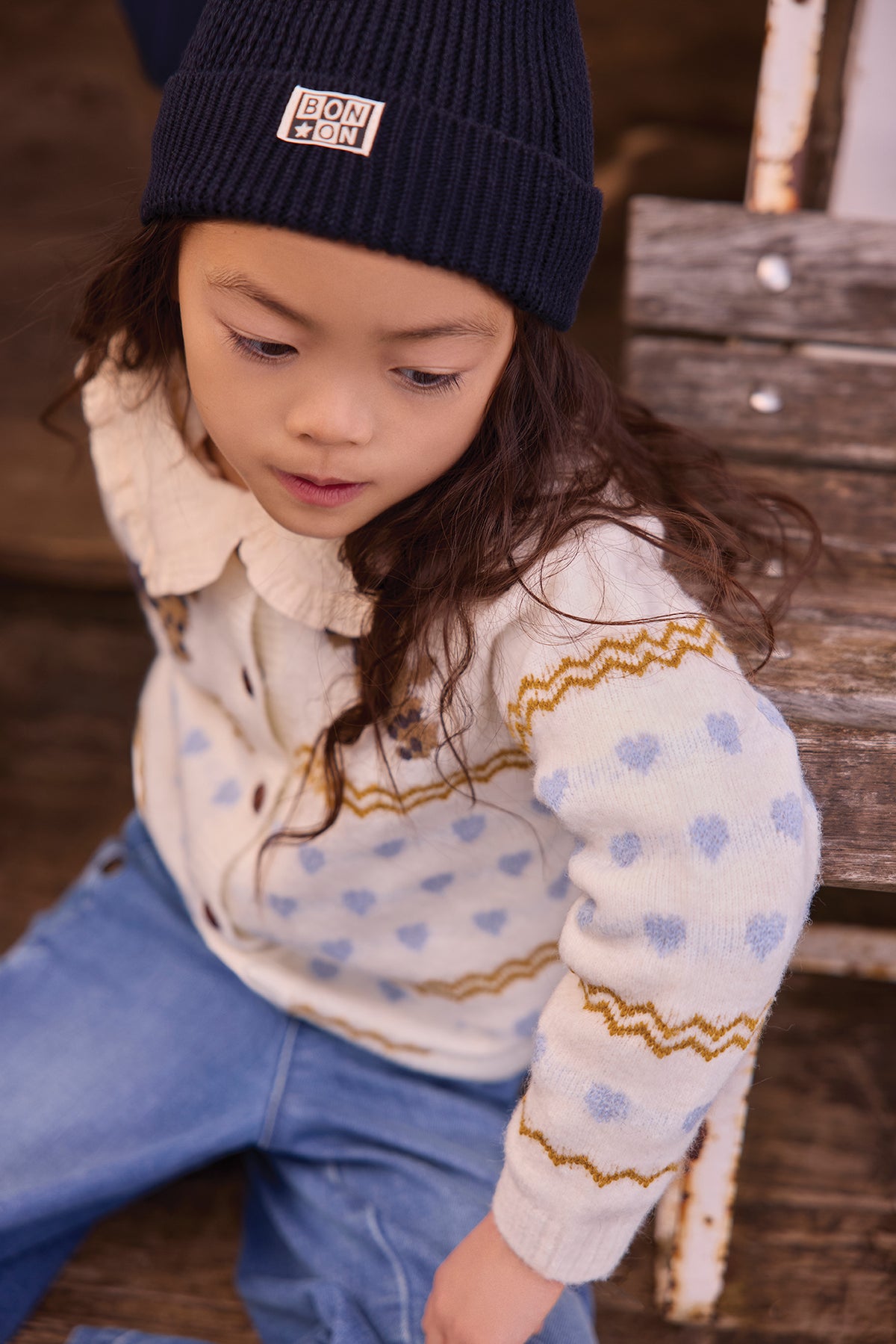 Cardigan - Paula Milk Jacquard