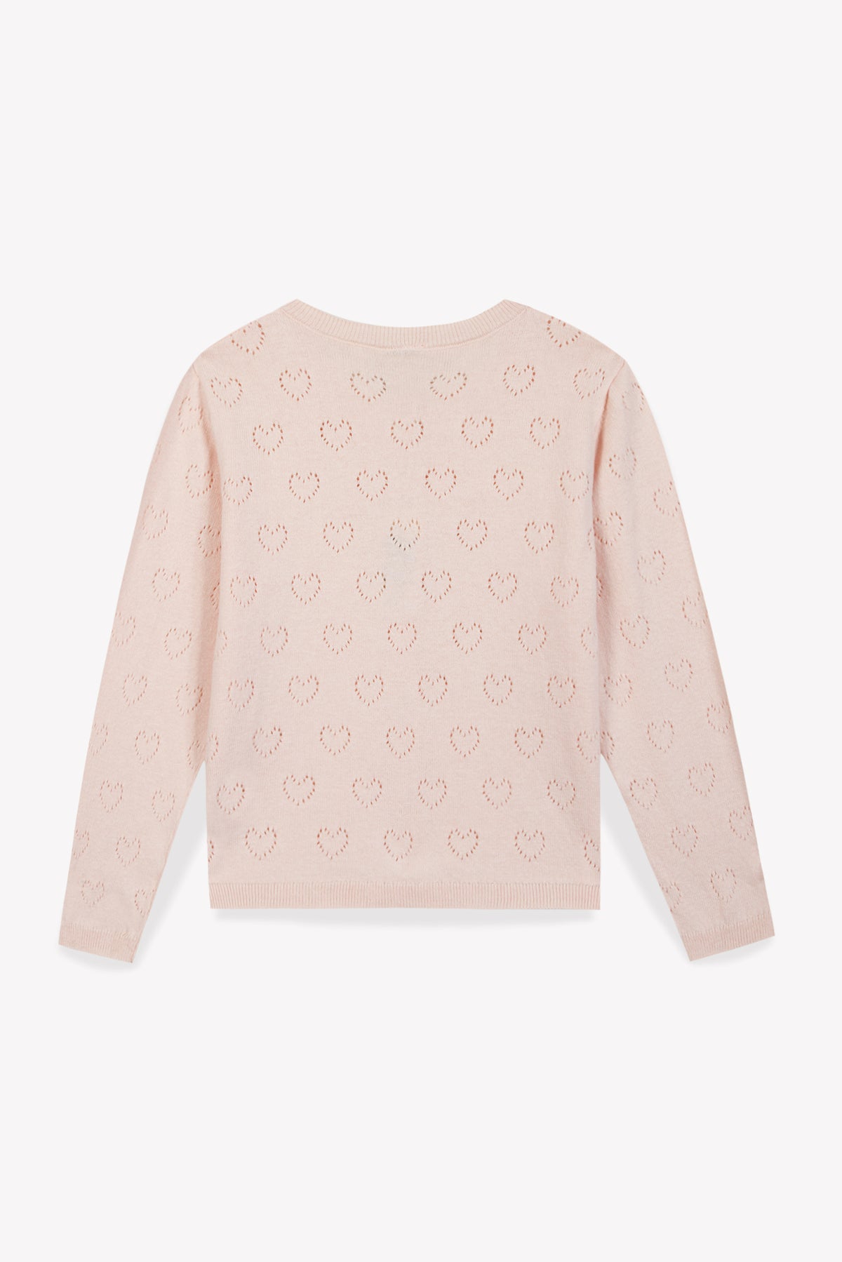 Cardigan - Lilou Rose Coton Cachemire